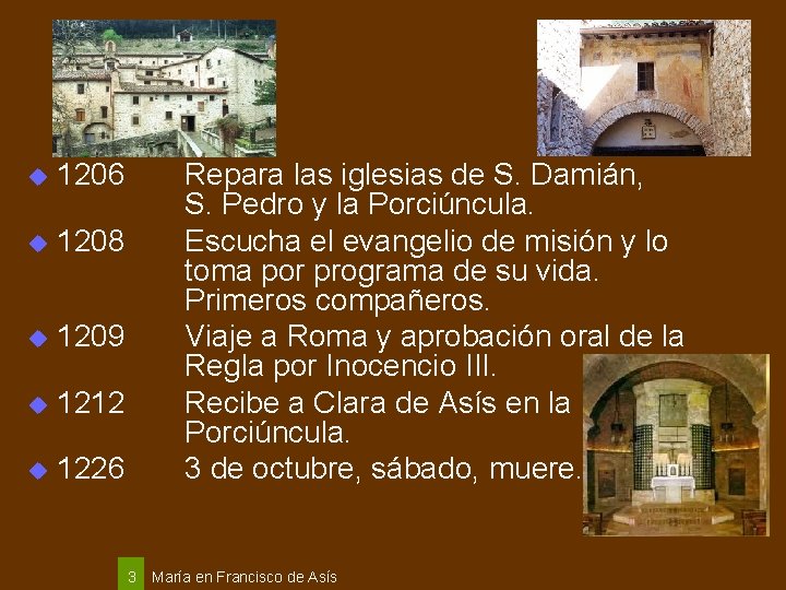u 1206 u 1208 u 1209 u 1212 u 1226 Repara las iglesias de