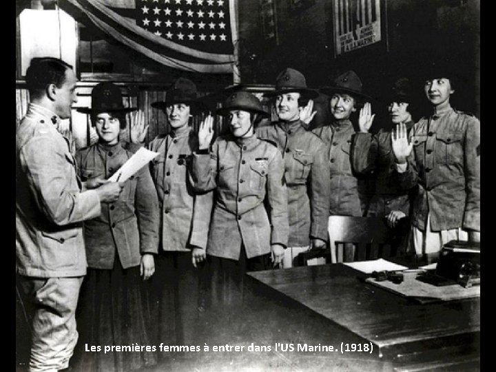 Les premières femmes à entrer dans l'US Marine. (1918) Les premières femmes à entrer dans l'US Marine. (1918)