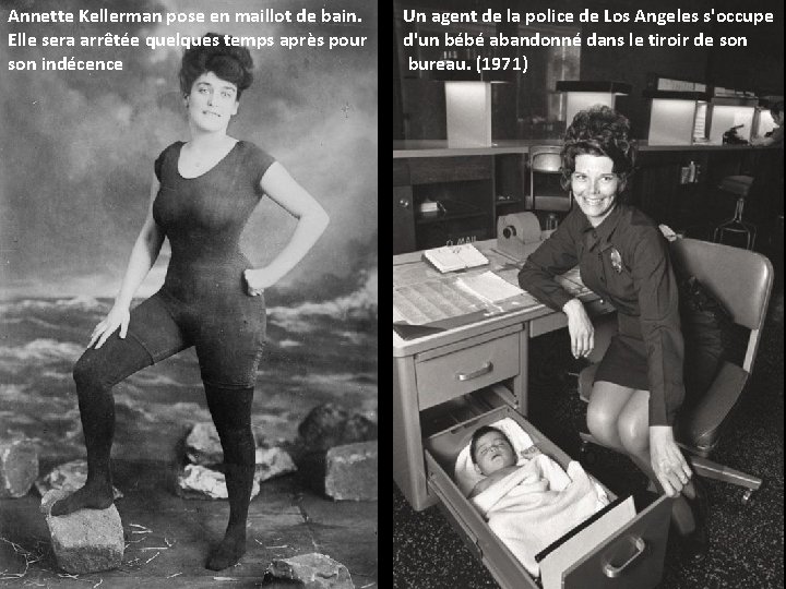 Annette Kellerman pose en maillot de bain. Elle sera arrêtée quelques temps après pour Annette Kellerman pose en maillot de bain. Elle sera arrêtée quelques temps après pour