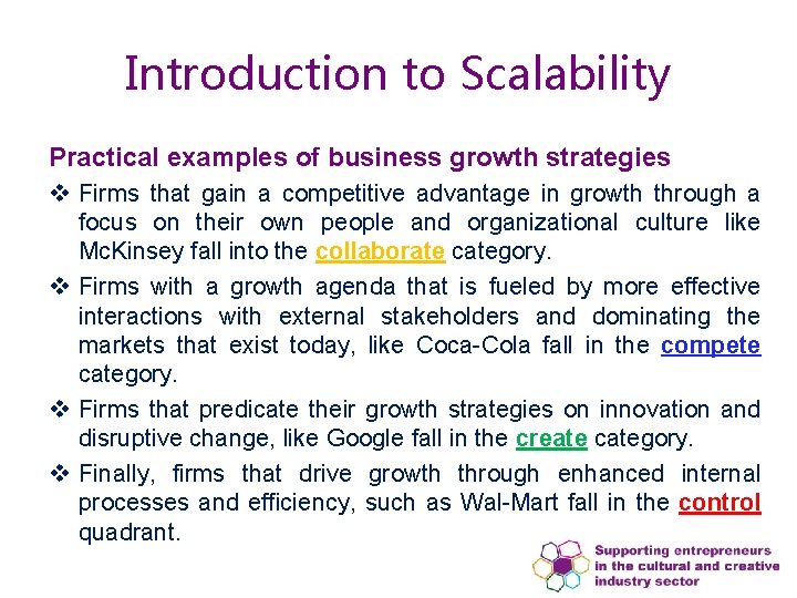 Introduction to Scalability Practical examples of business growth strategies v Firms that gain a Introduction to Scalability Practical examples of business growth strategies v Firms that gain a
