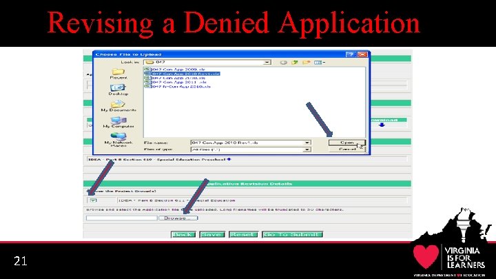 Revising a Denied Application 21 