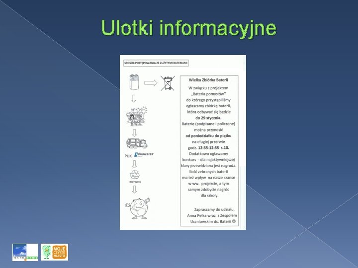 Ulotki informacyjne 