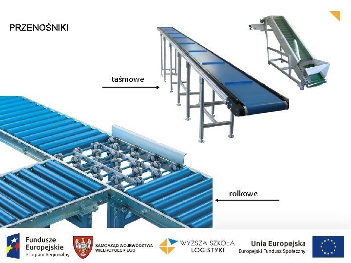 PRZENOŚNIKI taśmowe rolkowe 