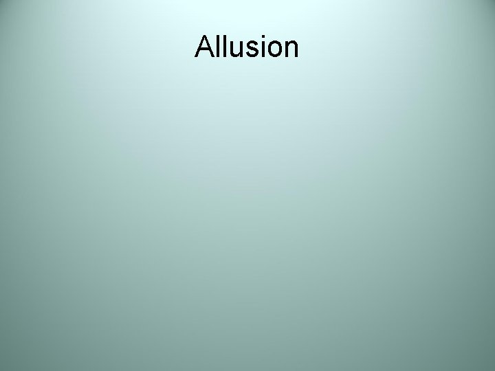 Allusion 