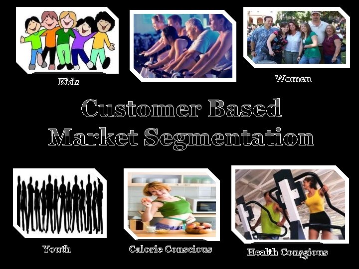 a Women Kids Customer Based Market Segmentation Youth Calorie Conscious Health Conscious 13 