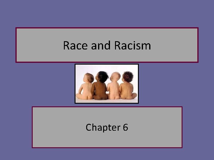 Race and Racism Chapter 6 