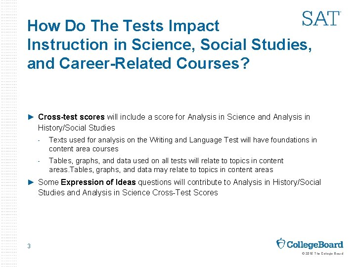 How Do The Tests Impact Instruction in Science, Social Studies, and Career-Related Courses? ►