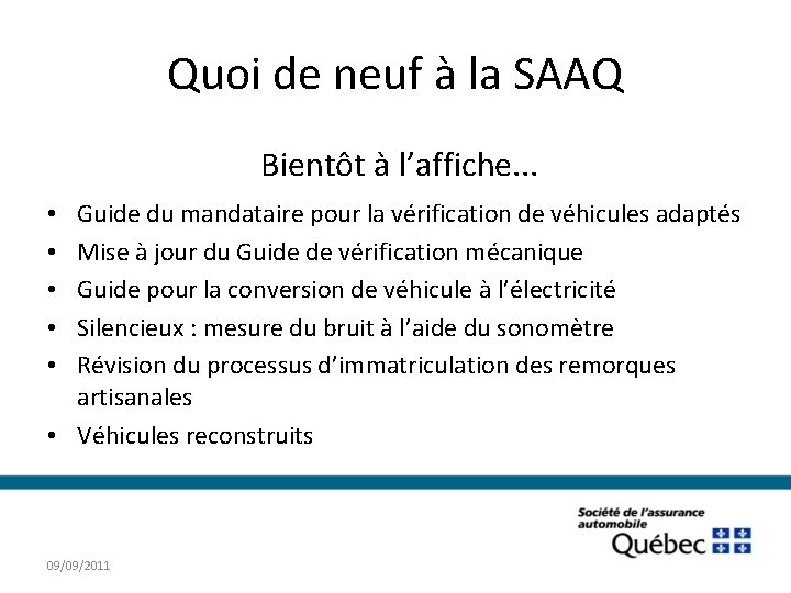 Quoi De Neuf La Saaq Par Gatan Bergeron