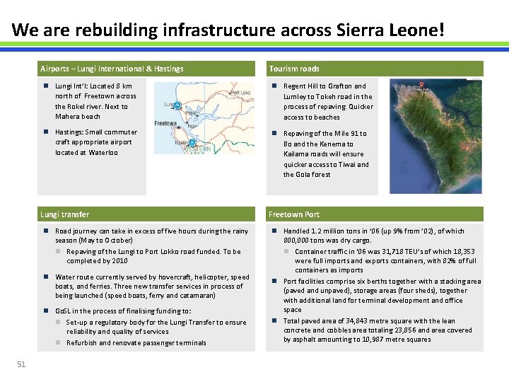 We are rebuilding infrastructure across Sierra Leone! Airports – Lungi International & Hastings n