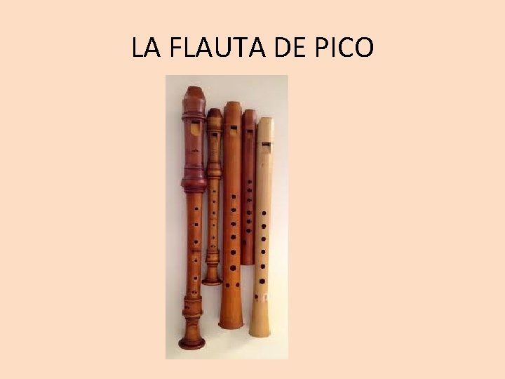 LA FLAUTA DE PICO 