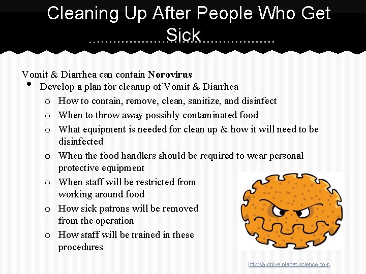 Cleaning Up After People Who Get Sick Vomit & Diarrhea can contain Norovirus Develop
