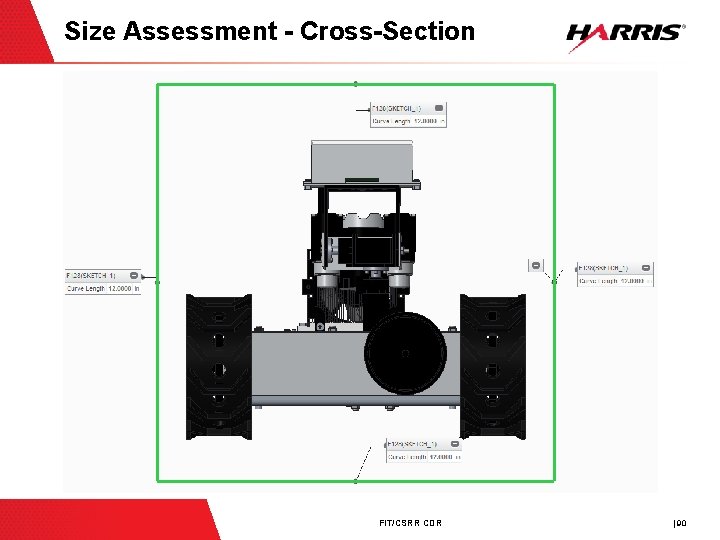 Size Assessment - Cross-Section FIT/CSRR CDR | 90 