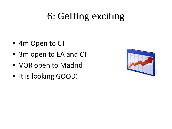 6: Getting exciting • • 4 m Open to CT 3 m open to