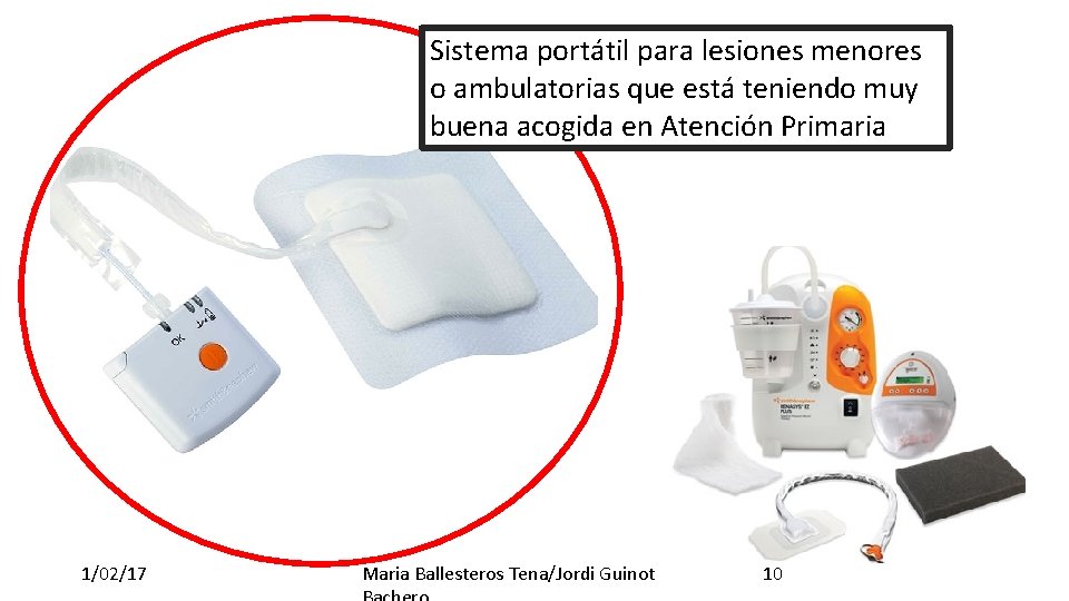 Sistema portátil para lesiones menores o ambulatorias que está teniendo muy buena acogida en