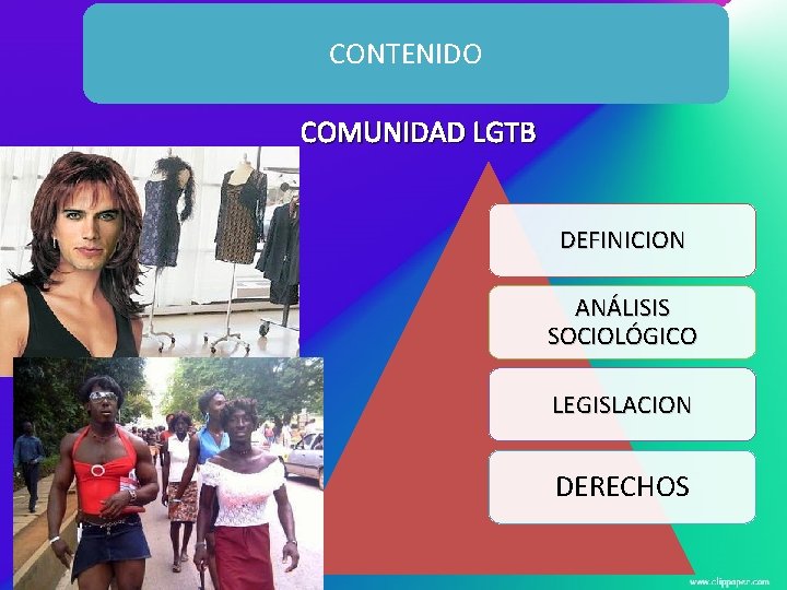 CONTENIDO COMUNIDAD LGTB DEFINICION ANÁLISIS SOCIOLÓGICO LEGISLACION DERECHOS 