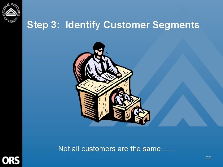 Step 3: Identify Customer Segments Not all customers are the same…… 20 