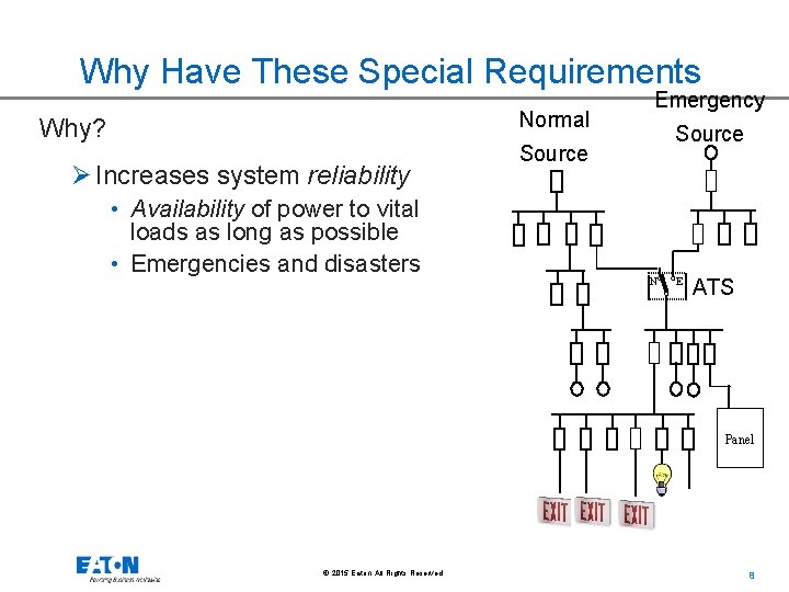 Why Have These Special Requirements Normal Why? Ø Increases system reliability • Availability of