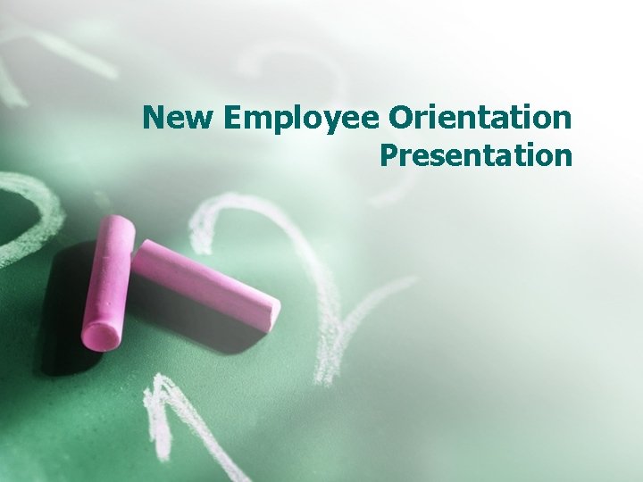 New Employee Orientation Presentation 