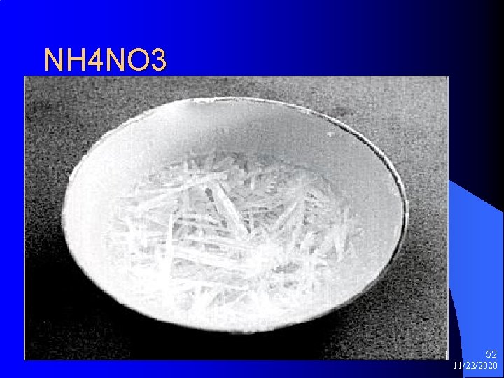 NH 4 NO 3 52 11/22/2020 