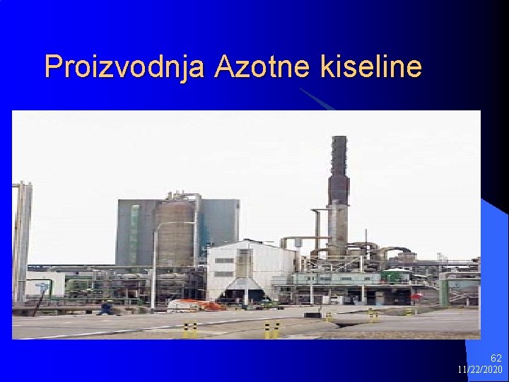 Proizvodnja Azotne kiseline 62 11/22/2020 