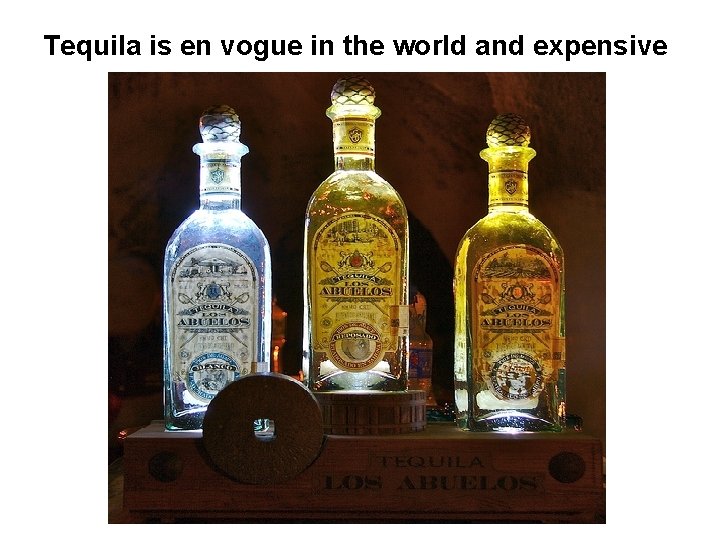 Tequila is en vogue in the world and expensive 