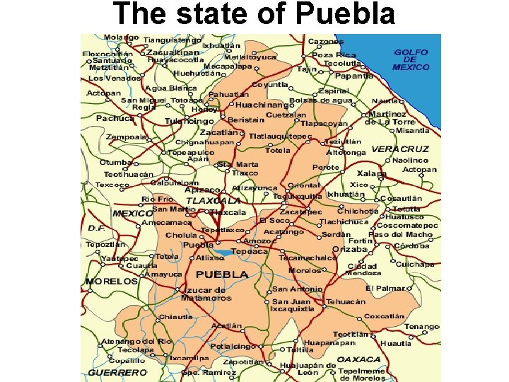 The state of Puebla 