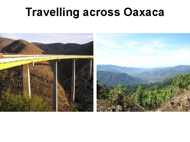 Travelling across Oaxaca 