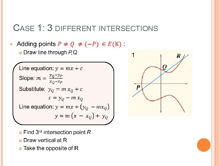 CASE 1: 3 DIFFERENT INTERSECTIONS 