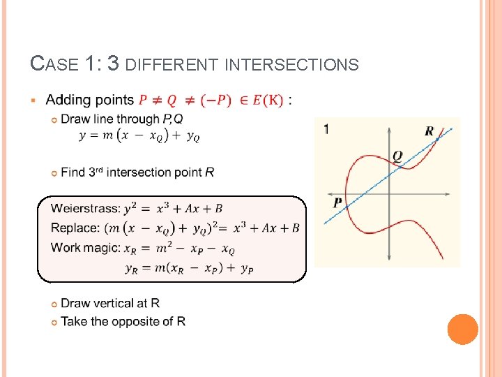 CASE 1: 3 DIFFERENT INTERSECTIONS 