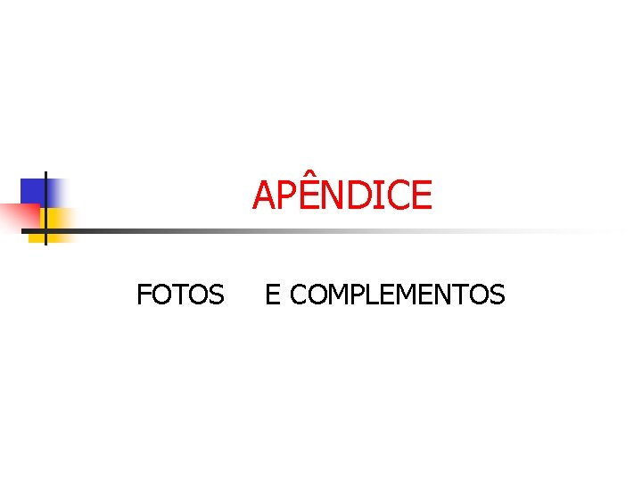 APÊNDICE FOTOS E COMPLEMENTOS 