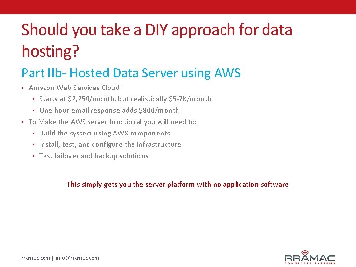 Should you take a DIY approach for data hosting? Part IIb- Hosted Data Server
