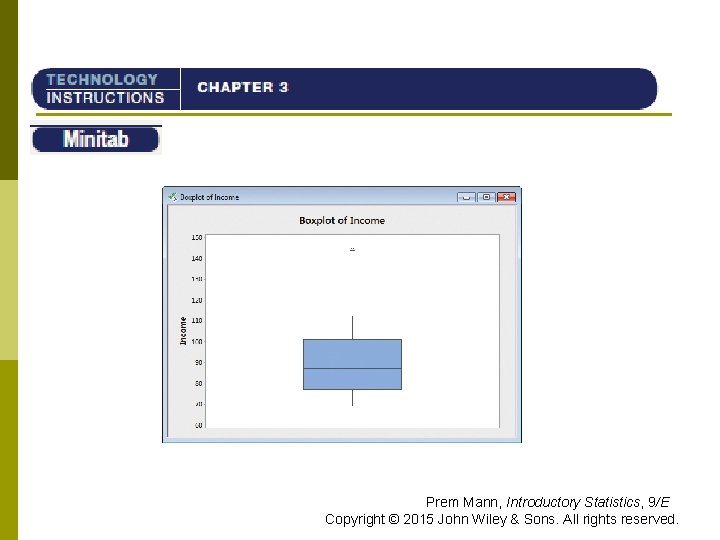 TI-84 Prem Mann, Introductory Statistics, 9/E Copyright © 2015 John Wiley & Sons. All TI-84 Prem Mann, Introductory Statistics, 9/E Copyright © 2015 John Wiley & Sons. All