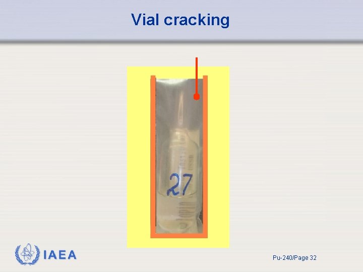 Vial cracking IAEA Pu-240/Page 32 