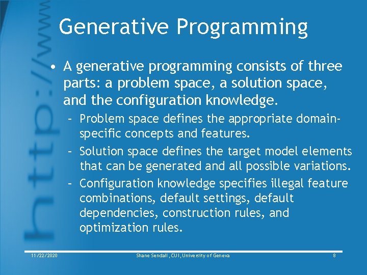 module 3 implementing algorithms in graphs ... Combining Generative and Graph Transformation Techniques for Model