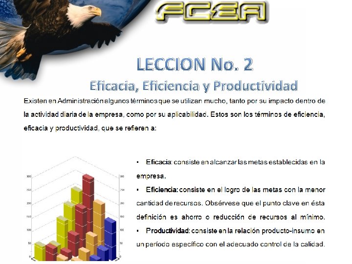 LECCION No. 2 Eficacia, Eficiencia y Productividad 