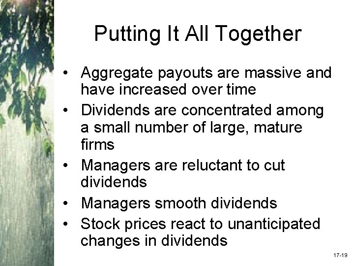 Putting It All Together • Aggregate payouts are massive and have increased over time