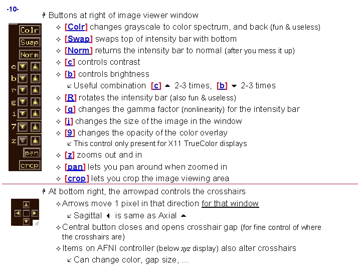 -10 - H Buttons at right of image viewer window ² [Colr] changes grayscale