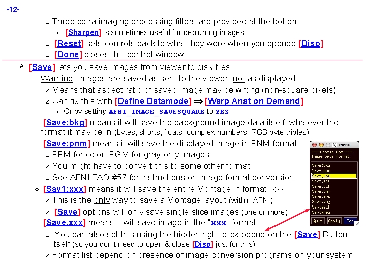 -12å Three • extra imaging processing filters are provided at the bottom [Sharpen] is
