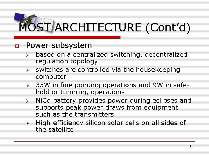 Satellite System And Engineering Procedurean Introduction Instructor Roy