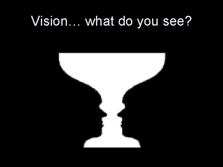 Vision… what do you see? 