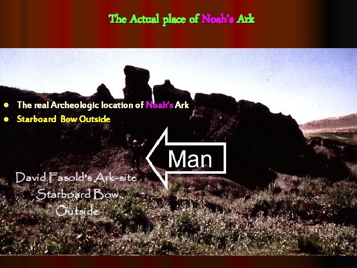 The Actual place of Noah’s Ark The real Archeologic location of Noah’s Ark l