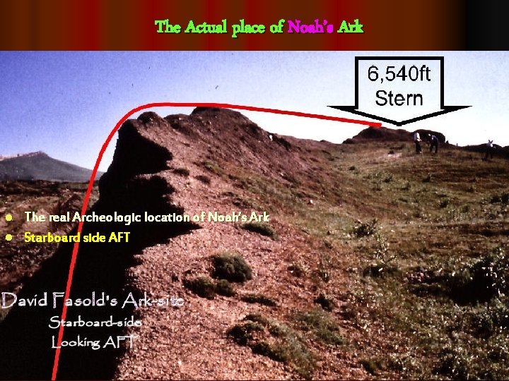 The Actual place of Noah’s Ark The real Archeologic location of Noah’s Ark l