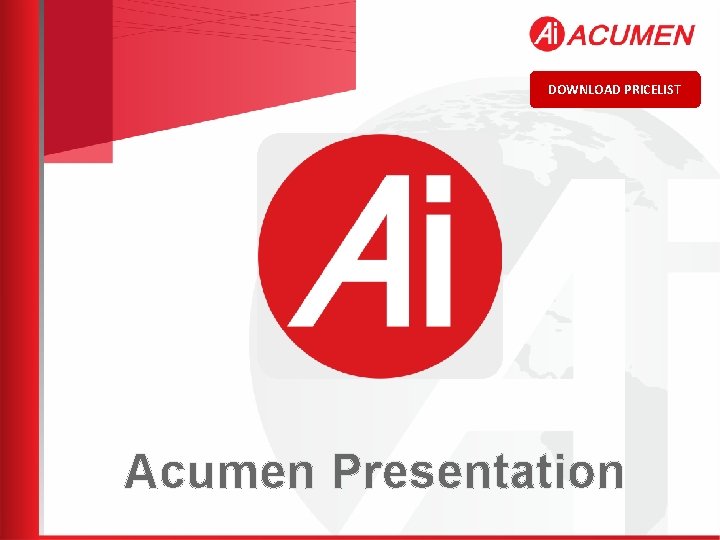 DOWNLOAD PRICELIST Acumen Presentation 