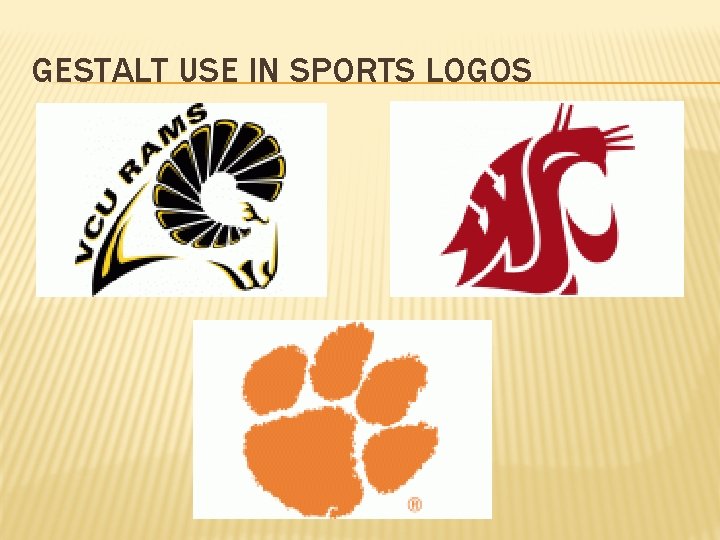 GESTALT USE IN SPORTS LOGOS 