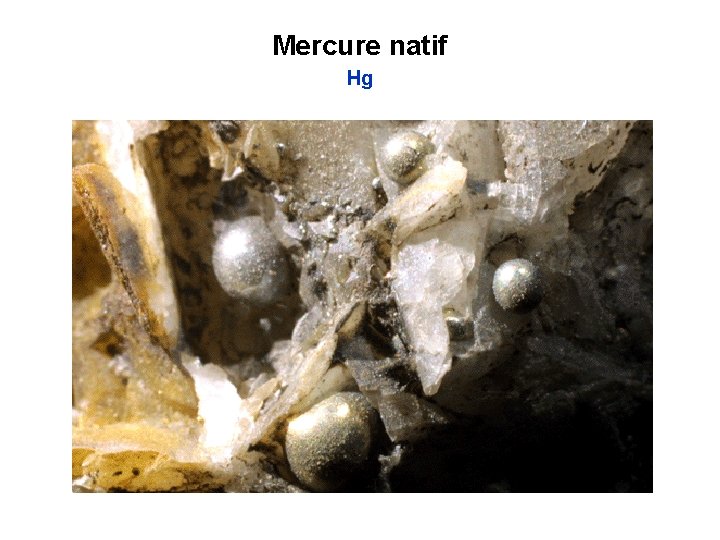 Mercure natif Hg 