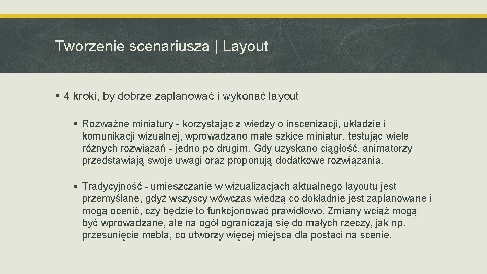 Tworzenie scenariusza | Layout § 4 kroki, by dobrze zaplanować i wykonać layout §