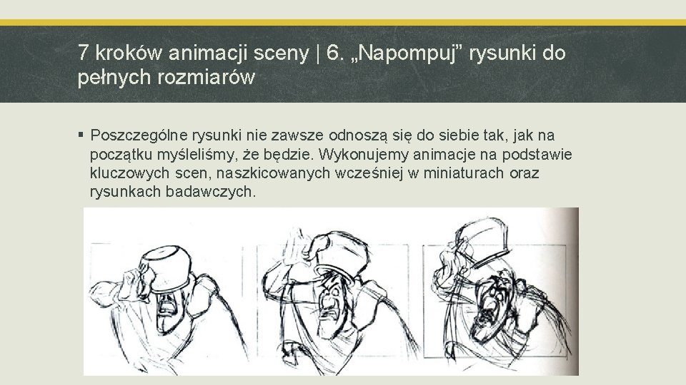 7 kroków animacji sceny | 6. „Napompuj” rysunki do pełnych rozmiarów § Poszczególne rysunki