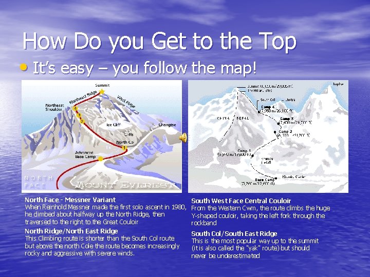 How Do you Get to the Top • It’s easy – you follow the