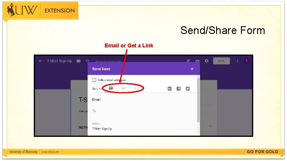 Send/Share Form Email or Get a Link 