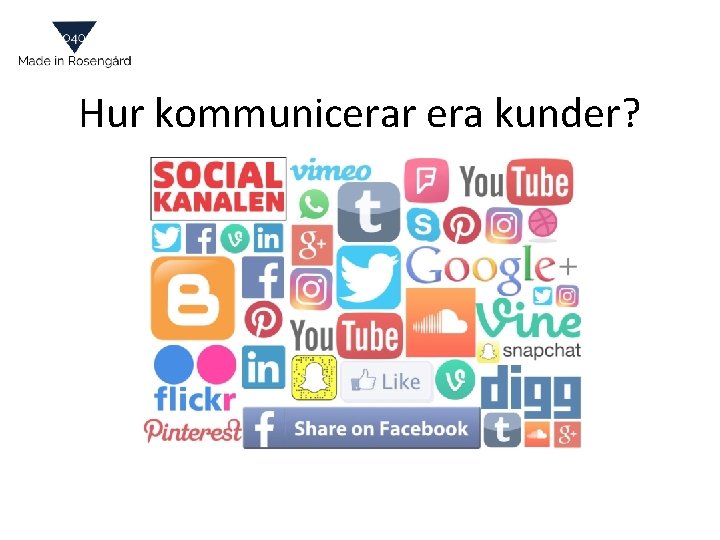 Hur kommunicerar era kunder? 